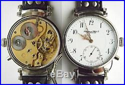 Engraved Wristwatch Cases With Mineral Crystals For Pocket Watch Movements