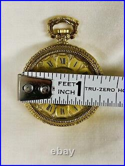 Ernest Borel Pocket Watch- Figural Back Case Of Victorian Man Talking To Lady