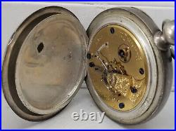 Est. 1880 Rockford Pocket Watch, Gr. Unknown, Sz 18s, 9 J. 800 Case, Not Working