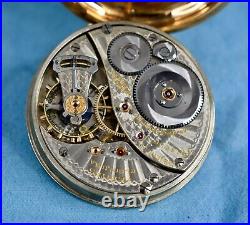 Excellent 1918 Elgin Veritas Railroad Grade Pocket Watch Gold Filled 20yr Case
