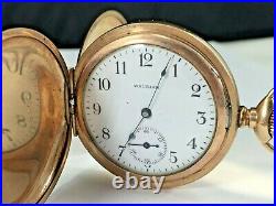 Fancy Case Multi Color Gold Filled Pocket Watch, Size 6s, Beautiful Case