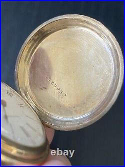 Fine Antique Waltham Pocket Watch in Keystone J Boss Case 14 K GF Not Working