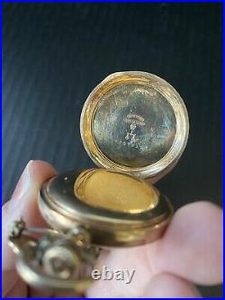 Fine Antique Waltham Pocket Watch in Keystone J Boss Case 14 K GF Not Working