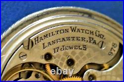 Finely Accurate Canadian Hamilton 17j 16s Adusted Grade 978. Nickle Case