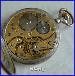 GERMAN WW2 wiking Pz. Division Silver case Pocket Watch
