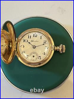 GOOD BALANCE Hampden Molly Stark 3/0s Pocket Watch 7j, 20 Year Gold Plated Case