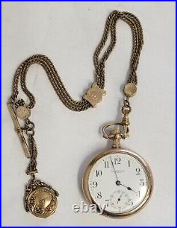 GREAT! Wadsworth Special 20 Years Gold Filled Pocket Watch Case WORKS GREAT