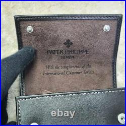 Genuine PATEK PHILIPPE Dark Brown Leather Travel Watch Pouch Case 2 (NEW)