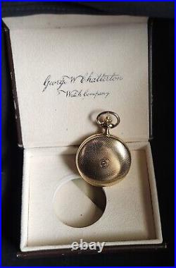 George W. Chatterton Watch Company Lincoln Pocket Watch /Box, Running