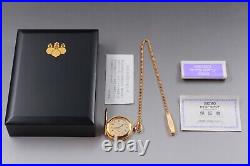 Gift by JAPAN PRIME MINISTER N. MINT in Case SEIKO 7N07-0010 Pocket Watch JAPAN