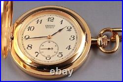 Gift by JAPAN PRIME MINISTER N. MINT in Case SEIKO 7N07-0010 Pocket Watch JAPAN