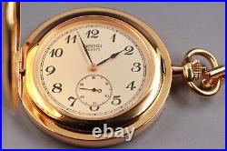 Gift by JAPAN PRIME MINISTER N. MINT in Case SEIKO 7N07-0010 Pocket Watch JAPAN