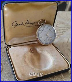 Girard Perregaux pocket watch 10k gold filled vintage swiss with box