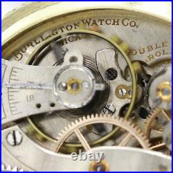 Gold 1919 Burlington 21 Jewel RAILROAD Pocket Watch Grade 107 16s Fancy Case
