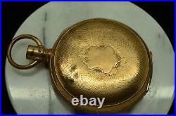 Gold Filled Pocketwatch Open Face Case -missing The Crown