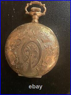 Gold pocket watch case vintage