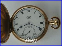 Good Antique Gent's Gold Plated Limit Swiss Made Hunter Cased Pocket Watch