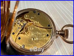 Gorgeous American Waltham 10K Gold Case Ladies Pocket Watch Circa 1896