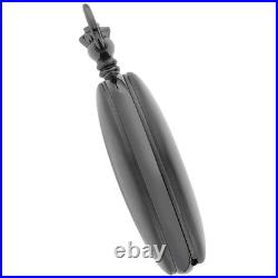 Gotham Men's Gunmetal Stainless Steel Analog Quartz Day/Date Hunter Pocket Watch