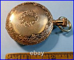 H1 01 1898 7J, 16s Waltham Bond Street, Ornate GF Hunt Case