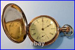 H1 01 1898 7J, 16s Waltham Bond Street, Ornate GF Hunt Case