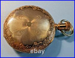 H1 01 1898 7J, 16s Waltham Bond Street, Ornate GF Hunt Case