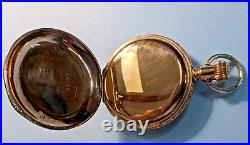 H1 01 1898 7J, 16s Waltham Bond Street, Ornate GF Hunt Case