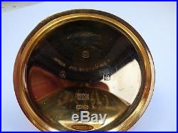 Half-Hunter Pocket Watch 9ct Solid Gold Halmarked Dennison Case BSA Co Ltd 1926