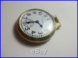 Hamilton 14k Gold Filled Case 992 Railroad Pocket Watch A Must See