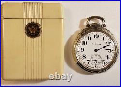 Hamilton 16S. 23J. 950 Mint Montgomery dial (1922) model 6 case, WithCelluloid box