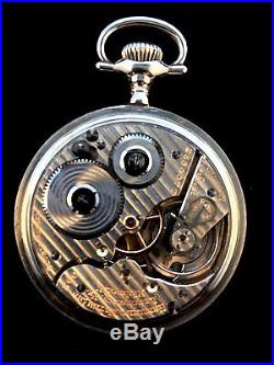 Hamilton 16s 21Jewel 992 Railroad Pocket watch Train Engraved Case Extra Fine