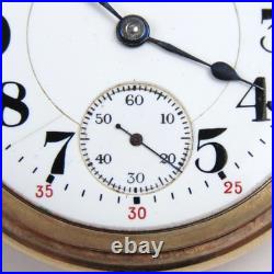 Hamilton 18 Size 23 Jewel Model 946 Railroad Pocket Watch in YGF Display Case