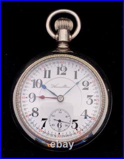 Hamilton 18s 21J 940 107 Year Railroader Great Train engraved Case Extra Fine