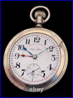 Hamilton 18s 21J 940 107 Year Railroader Great Train engraved Case Extra Fine