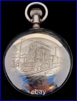 Hamilton 18s 21J 940 107 Year Railroader Great Train engraved Case Extra Fine