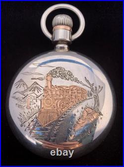 Hamilton 18s 21J 940 115 Year Railroader Gold Train engraved Case Extra Fine