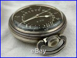 Hamilton 4992B GCT 22J WWII Military Army Navigation 1940s Pocket Watch With Case