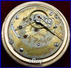 Hamilton 940 SPECIAL Two-Tine Movement 21J Locomotive Case From Collection