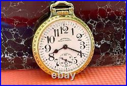 Hamilton 992B RR Pocket Watch Monty Dial 16s 21j BOC 10K GF Case SERVICED! C1943