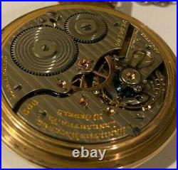 Hamilton 992 21 Jewel Pocket Watch 10K Gold Filled Keystone Case