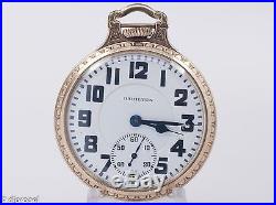 Hamilton 992 ELINVAR 16s 21j Pocket Watch in Wadsworth Bar-Over-Crown Case