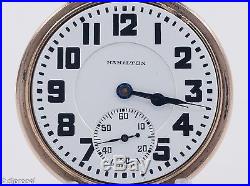 Hamilton 992 ELINVAR 16s 21j Pocket Watch in Wadsworth Bar-Over-Crown Case