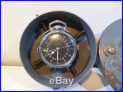 Hamilton GCT 22j WWII 4992B Military AN-5740 Army Pocket Watch Navigation Case