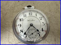 Hamilton Grade 940 18s Open Face Railroad Pocket Watch (Train case)