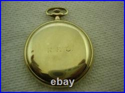 Hamilton Pocket Watch, 12 Size, 17j, Grade 914, Vintage 1921, Gp Hamilton Case