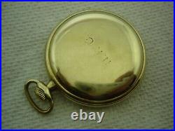 Hamilton Pocket Watch, 12 Size, 17j, Grade 914, Vintage 1921, Gp Hamilton Case