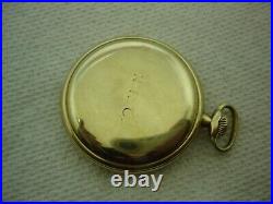 Hamilton Pocket Watch, 12 Size, 17j, Grade 914, Vintage 1921, Gp Hamilton Case