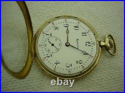 Hamilton Pocket Watch, 12 Size, 17j, Grade 914, Vintage 1921, Gp Hamilton Case