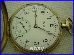 Hamilton Pocket Watch, 12 Size, 17j, Grade 914, Vintage 1921, Gp Hamilton Case