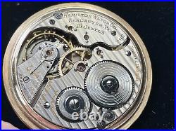 Hamilton Watch Co 992 21 Jewel Double Roller Pocketwatch Runs Good Case Damaged